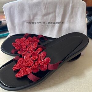 Robert Clergerie Paris Beaded Sandal - Size 10
